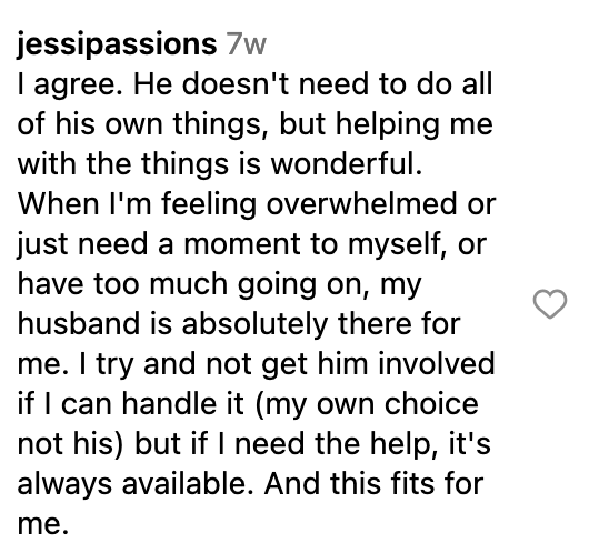 Instagram comment